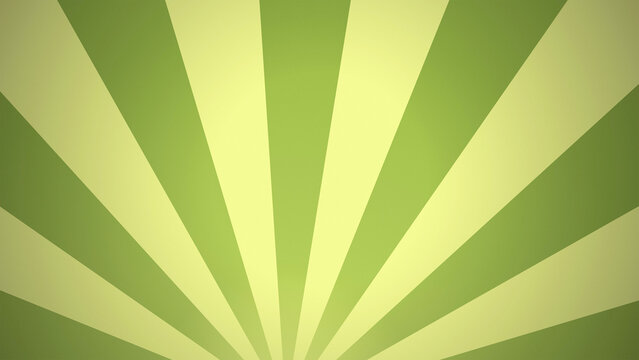 Retro sunburst ray background in green and yellow tone for vintage poster banner card design template