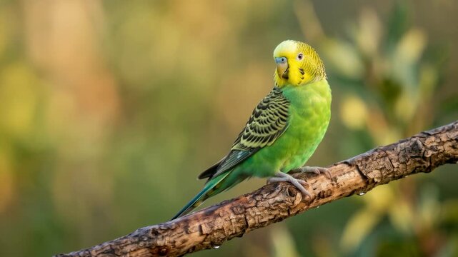parakeet close up at morning light in sri lanka video