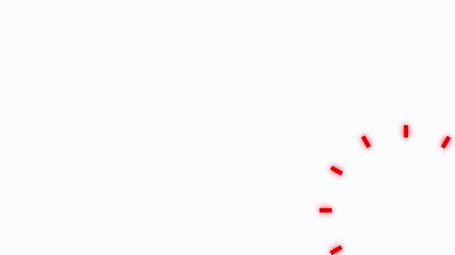 Red loading or error warning icon with rays