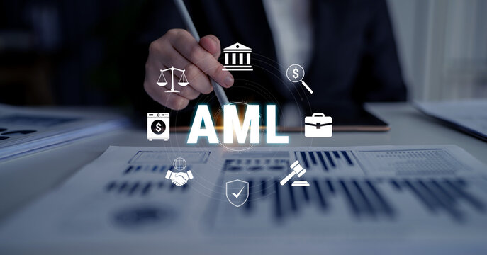 Engaging Visual Representation of Anti-Money Laundering Concept with Financial Graphics and Legal Symbols. Glyphic.