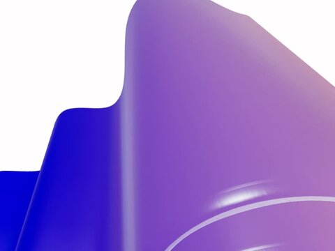 Violet and purple paint roller with brush and liquid pink cosmetic plastic bottle vector design illustration