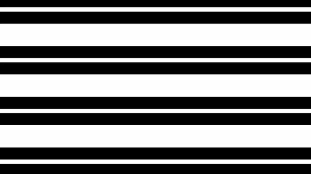 Abstract horizontal black and white lines