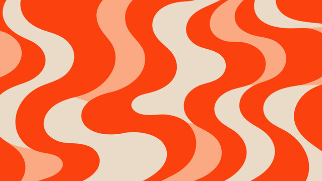 Bold Vibrant Wavy Lines Abstract Background Illustration Design