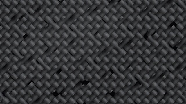 Graphite Black Carbon Fiber Style Weaving Ribbons Abstract Background Loop