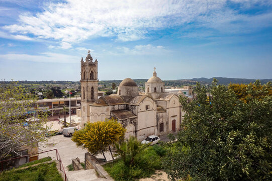 Saint Synesios church in Rizokarpaso, or Dipkarpaz, at the Karpas Peninsula in the northeastern part of Cyprus