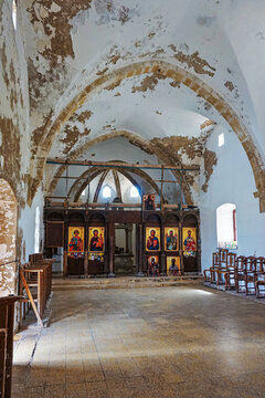 Inside the Ayios Therissos Church, at the peninsula of Karpas (or Karpasia) at the northern part of Cyprus.