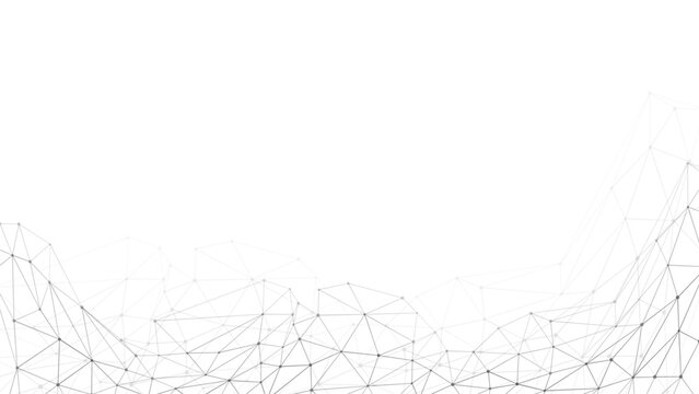 分子構造をイメージした点と線のネットワーク、科学技術、研究、化学、バイオテクノロジー、幾何学的な接続パターン、PNGベクター