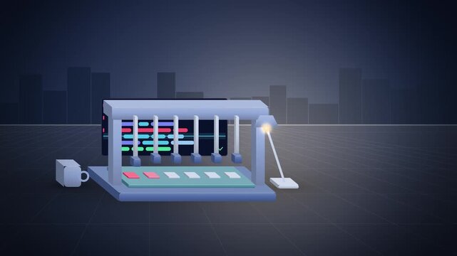 Blue test probes checking a circuit card from a new angle