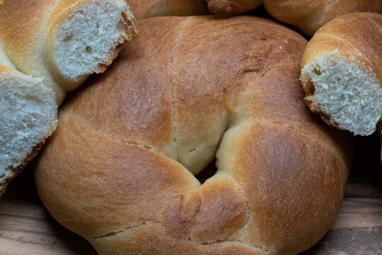 Homemade soft rosemary taralli.2-