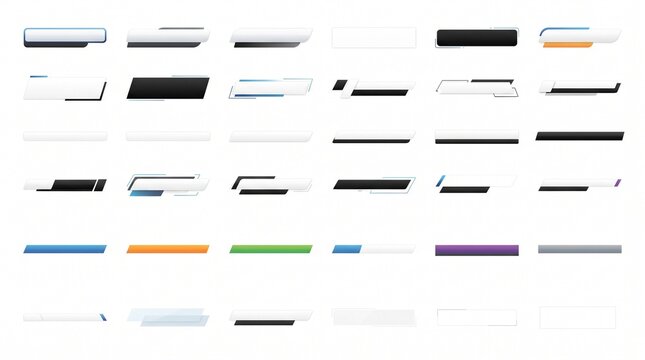 Modern Lower Thirds Graphic Templates for Broadcast News and Digital Media Content Creation