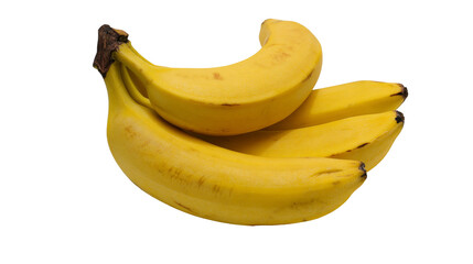 Isolated group of sweet delicious ripe yellow bananas a healthy tropical fruit ingredient © Ciara