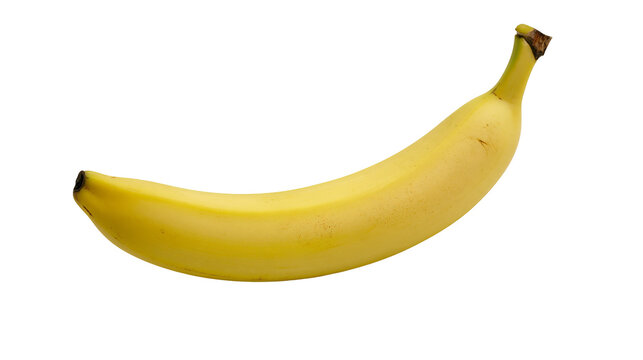 Isolated vibrant yellow banana a healthy and delicious tropical fruit snack ingredient