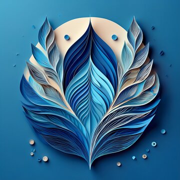 blue leaf