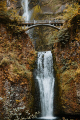 waterfall in autumn forest © Justin