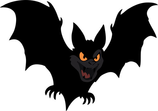 Halloween flying bats silhouette Bats Logo Bat Logo Bat vector illustration