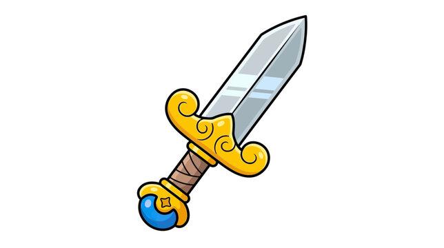 Fantasy Sword Weapon Isolated Transparent Background