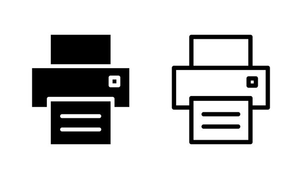 Printer icon vector. Print icon symbol