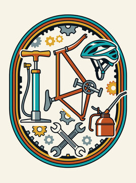 Bicycle maintenance tools and accessories for community support