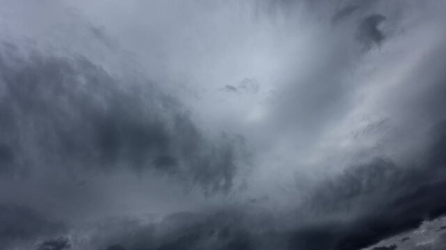 Time-lapse, Dramatic cloud atmosphere with thunderclouds, Austria