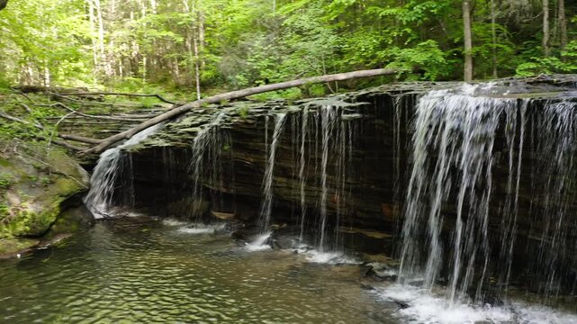 High angle view of Princess Falls, Daniel Boone National Forest, Kentucky