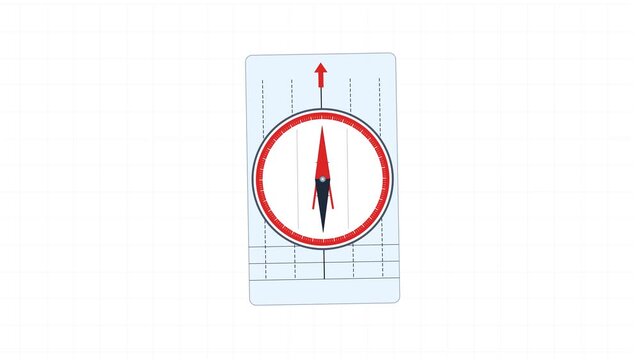 Topographic Orienteering Compass Navigation for Wilderness Survival and Mapping Education