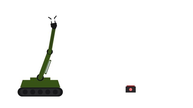 Eod Robotic Manipulator Arm Precision Inspection Sequence for Hazardous Ordnance Disposal Operations