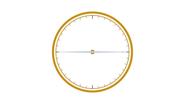 Geomagnetic Dip Circle Inclinometer Brass Frame Magnetic Needle for Scientific Navigation and Geophysical Research