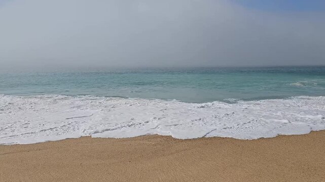 Praia do Norte or North Beach in Nazar&eacute; Portugal with big waves