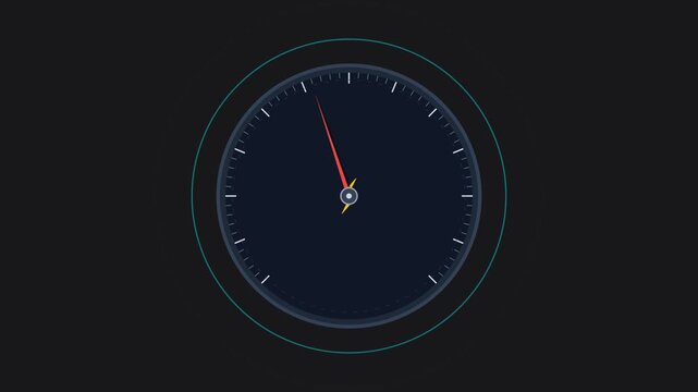 Digital Energy Meter Gauge with Pulsing Lightning Bolt and Cyan Power Waves for Smart Factory Telemetry and Sustainable
