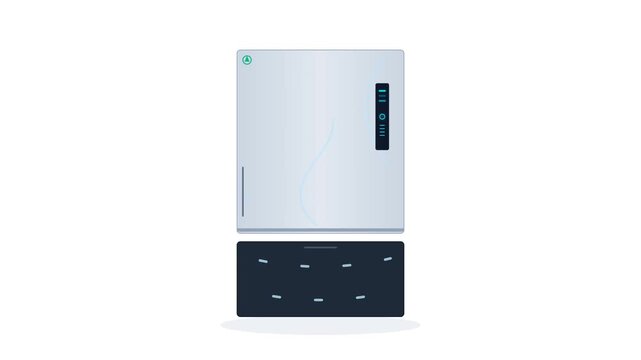 Modern Smart Dual Door Refrigerator with Internal Cold Air Circulation and Digital Temperature Interface
