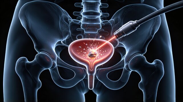 Cystoscopy Laser Bladder Stone Breaking
