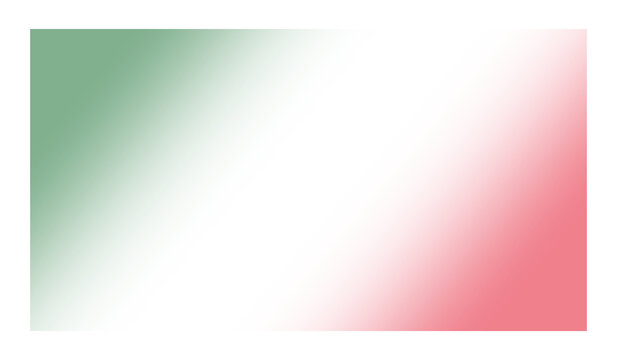 Green and red gradient rectangular frame graphic element with soft fade transition