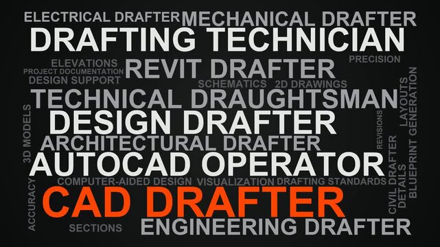 Cad Drafter Word Cloud