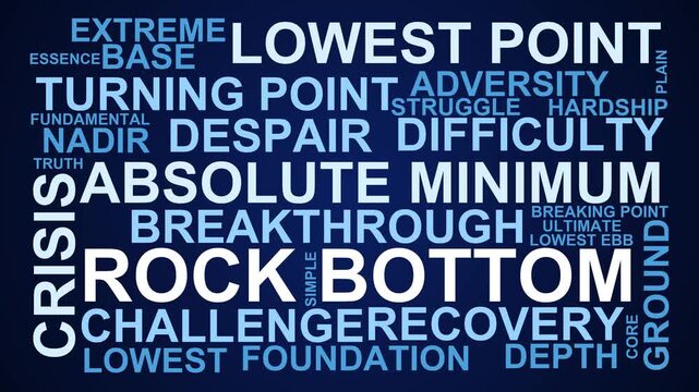 Rock Bottom Word Cloud