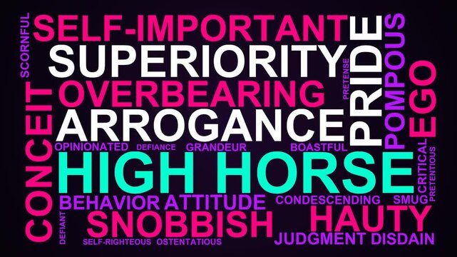 High Horse Word Cloud