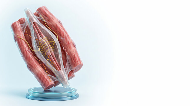 Neuromuscular Spindle Anatomy within Skeletal Muscle