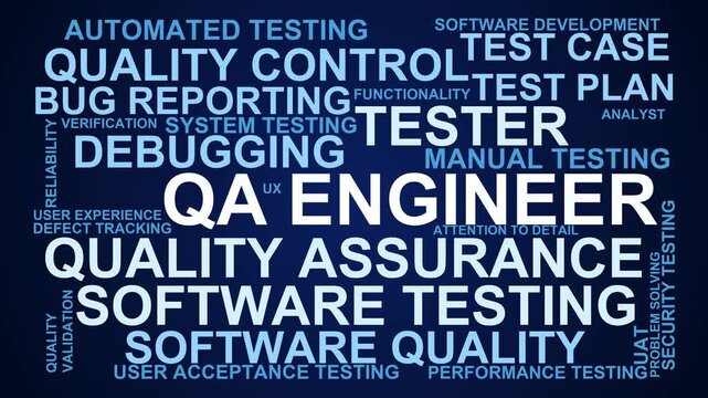 Qa Engineer Word Cloud
