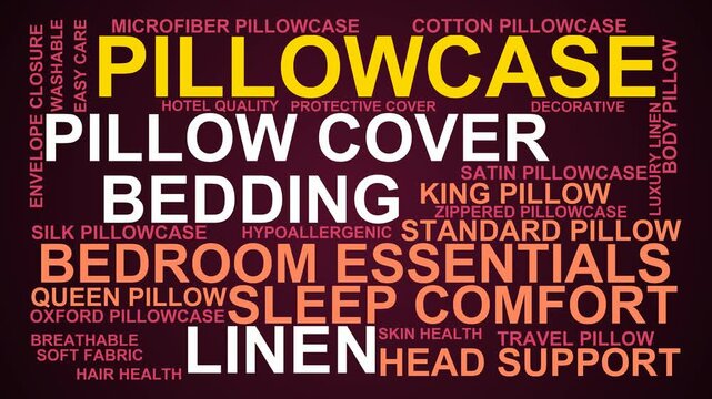 Pillowcase Word Cloud