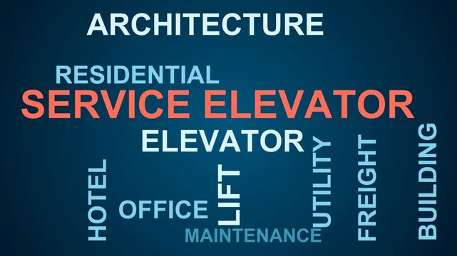 Service Elevator Word Cloud