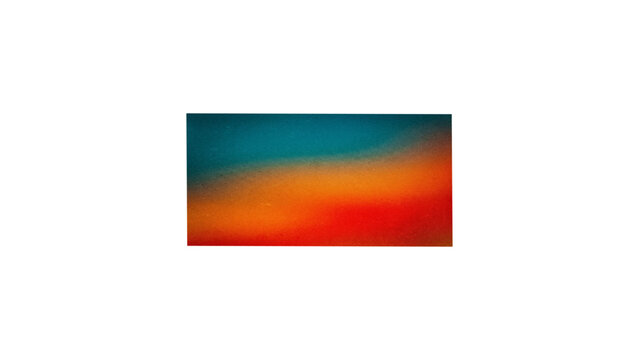 Abstract colorful background banner with green blue and orange frame template and empty space