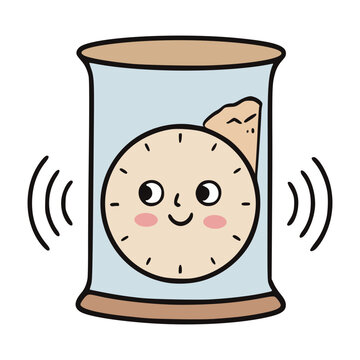 Cute Kawaii Hourglass Clock Time Management Illustration