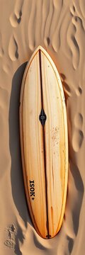 Worn wooden surfboard halves buried in sandy dunes, surfboards, sand