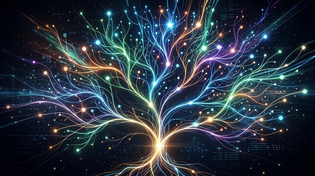 Abstract Neural Network Tree of Light