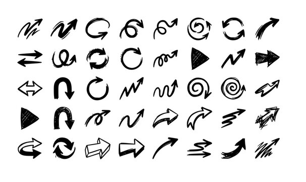 Technical engineering black arrow icons vector architectural dimension indicator set
