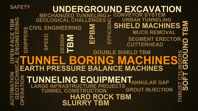 Tunnel Boring Machines Word Cloud