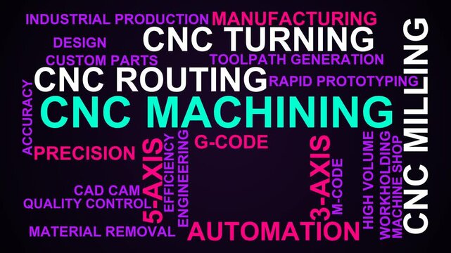 Cnc Machining Word Cloud