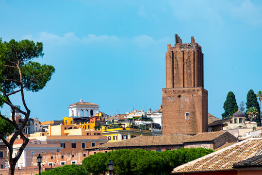 Tower of Milizie in Rome - Italy