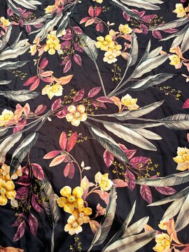 This is a floral patterned fabrics 