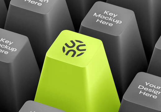 Keyboard Keycap Mockup