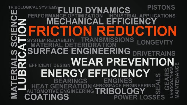 Friction Reduction Word Cloud